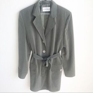 Windsmoor Olive Green Jacket Maxi Skirt Suit Set